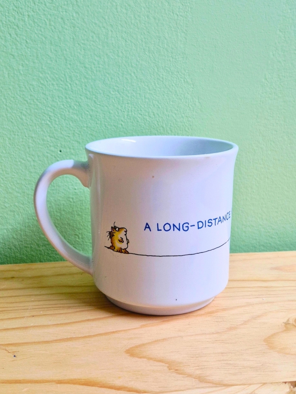 Vintage Sandra Boynton "Long-Distance Relationship Is Never Easy" Ceramic Mug